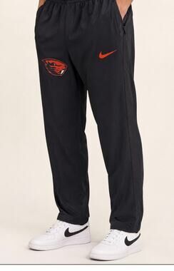 Nike Oregon State Beavers OSU Dri-Fit Athletic Track Pants Black Mens Size Large